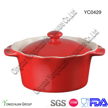 Round Baking Casserole with Lid